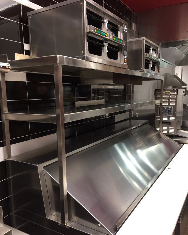 stainless steel restaurant shelves